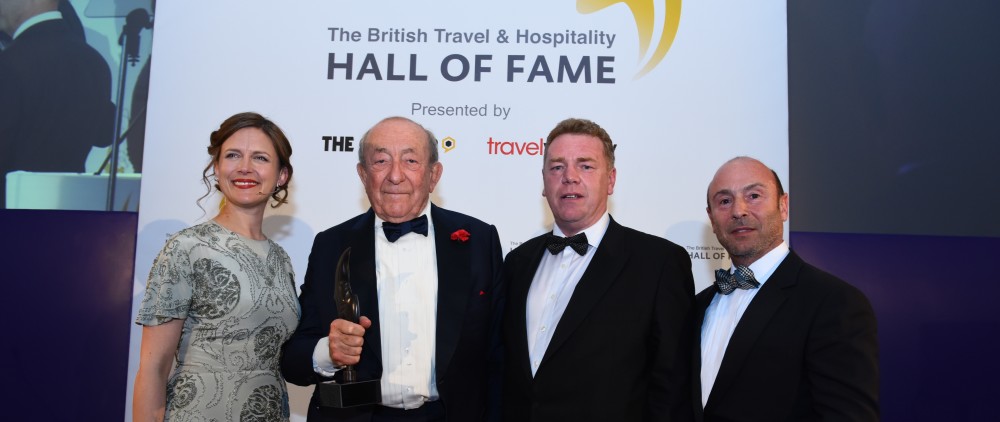 Hall of Fame 2015. Katie Derham. Stanley Tollman, The Travel Corporation. Sponsor, Andrew Mabbutt, Feefo. Clive Jacobs